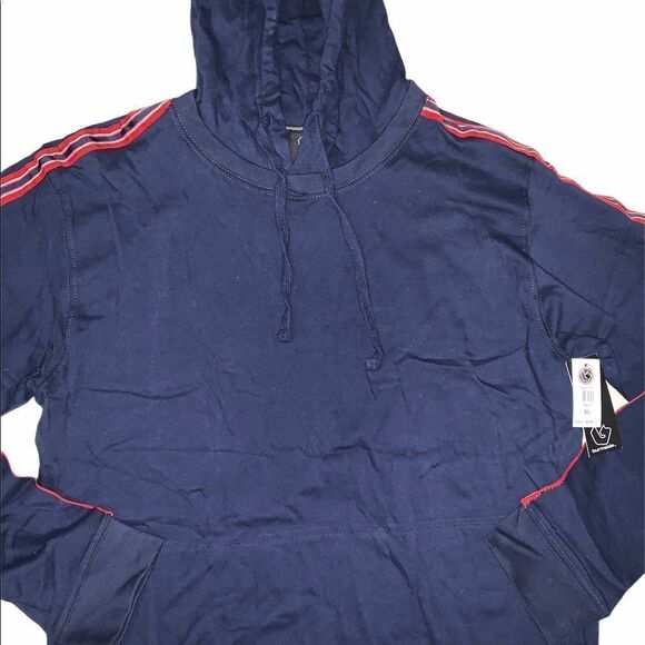 Burnside Men’s Stripe Sleeve Pullover Hoodie - Picture 4 of 10